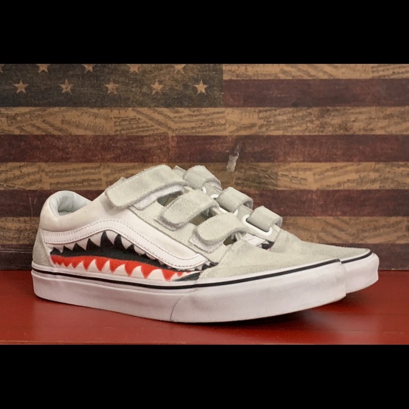 Vans Shoes | Vans Old Skool Velcro Bape 